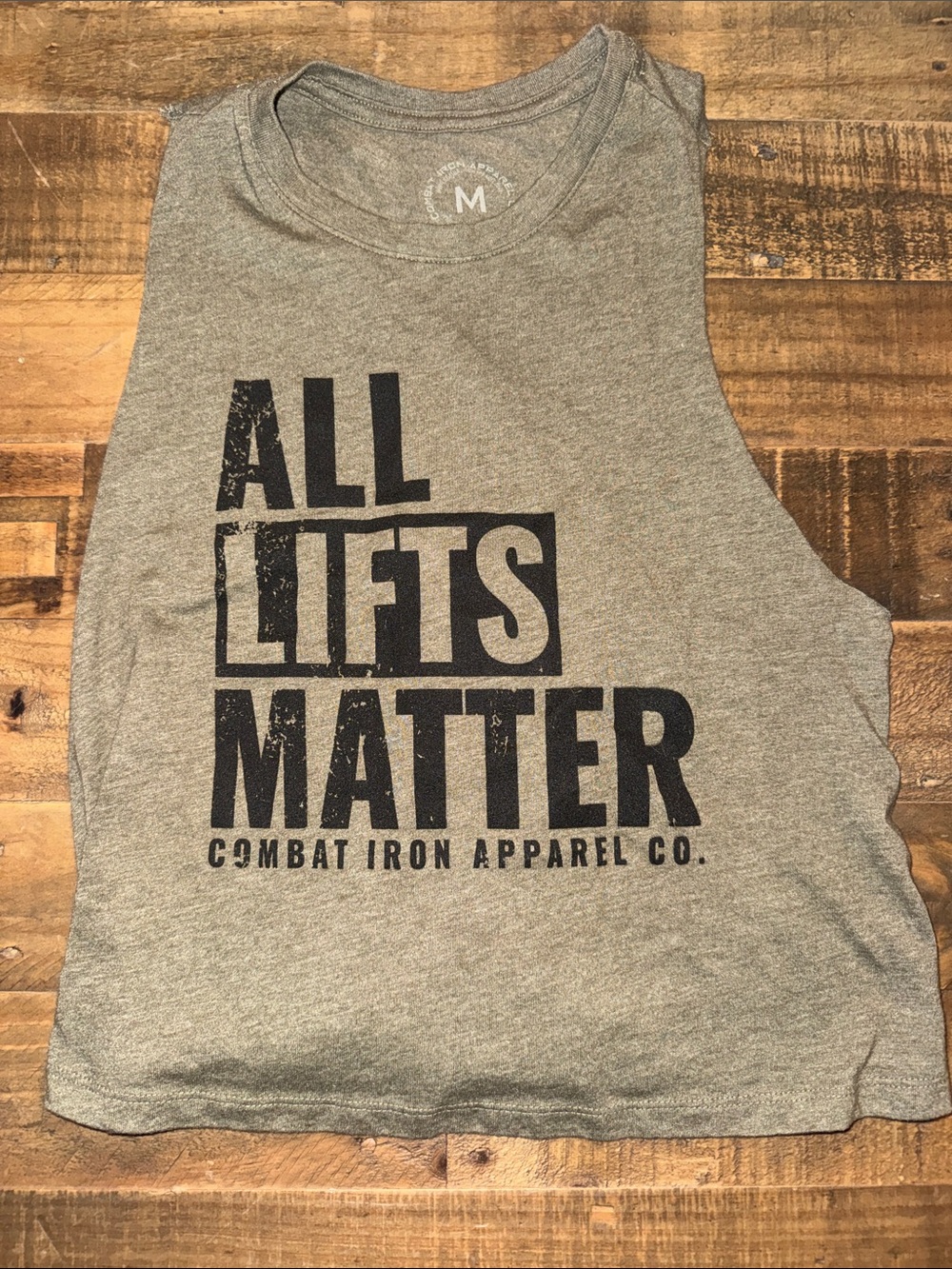 Women’s Gray Muscle Tee - All Lifts Matter
